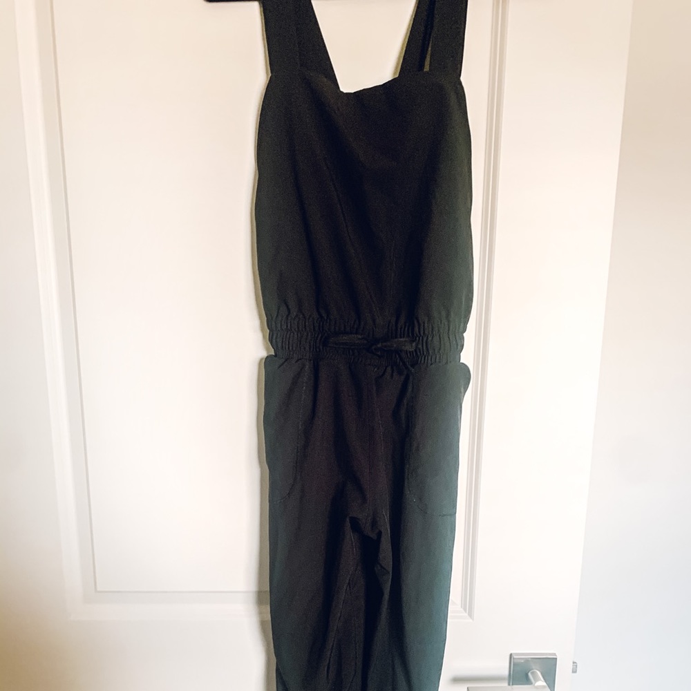Albion Fit Black Classic Overall Jumpsuit